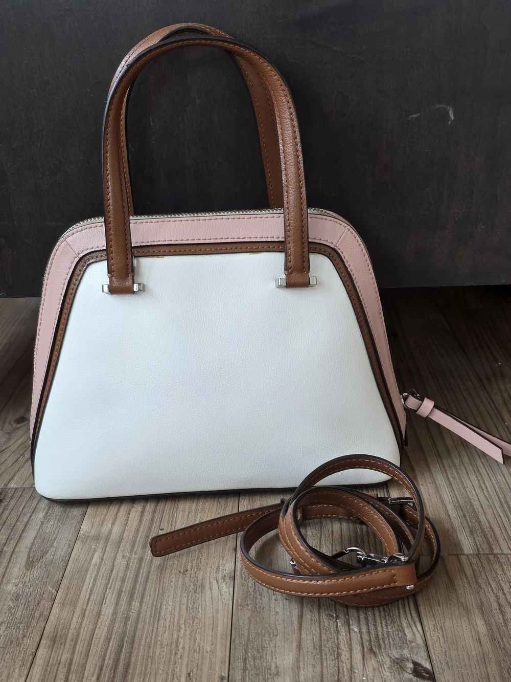 Kate Spade Patterson Drive Dome Satchel Optic White Multi Colorway